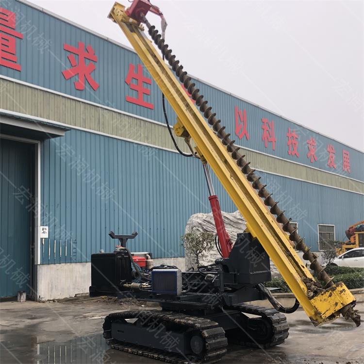 直銷(xiāo)光伏履帶鉆孔機，螺旋光伏鉆孔機